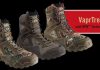 photo of the 3 color variations of the irish setter vaprtrek hunting boots